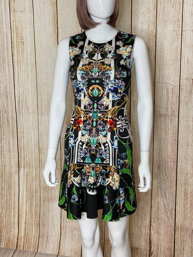 Gem Print Mullti-coloured Neoprint Dress
